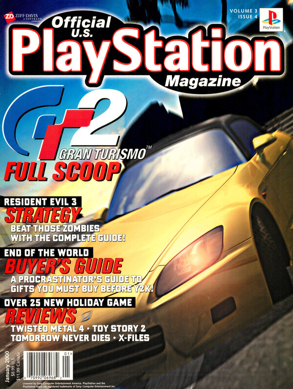 Official U.S. PlayStation Magazine Issue 028 (January 2000) cover